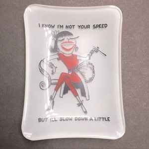 Funny vintage Mid Century Modern Trinket Holder Ring Jewelry Dish Vanity Tray